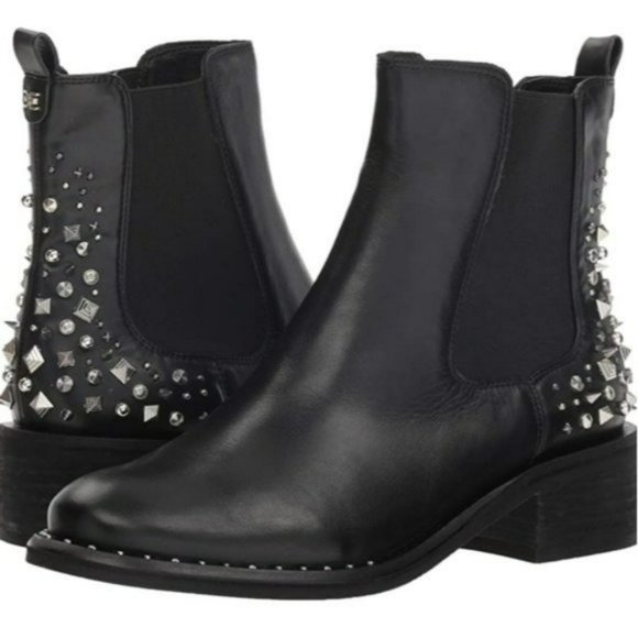 Sam Edelman Black Dover Embellished Chelsea Bootie Black -8.5 - Picture 8 of 11
